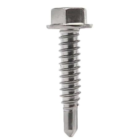Tinkertools 1 lbs No. 14 Size x 0.75 in. Pro-Twist Hex Head Sheet Metal Screw, Silver TI2740110